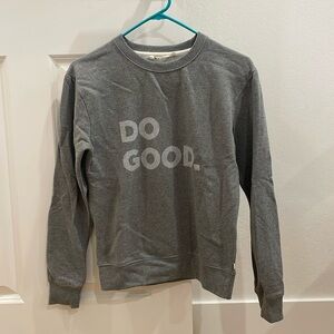 Cotopaxi Do Good Crewneck Grey Gray Sweatshirt Women's XS